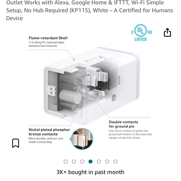 2pk Kasa Smart Wi-Fi Plug Slim‎ Energy Monitoring - Picture 4 of 14